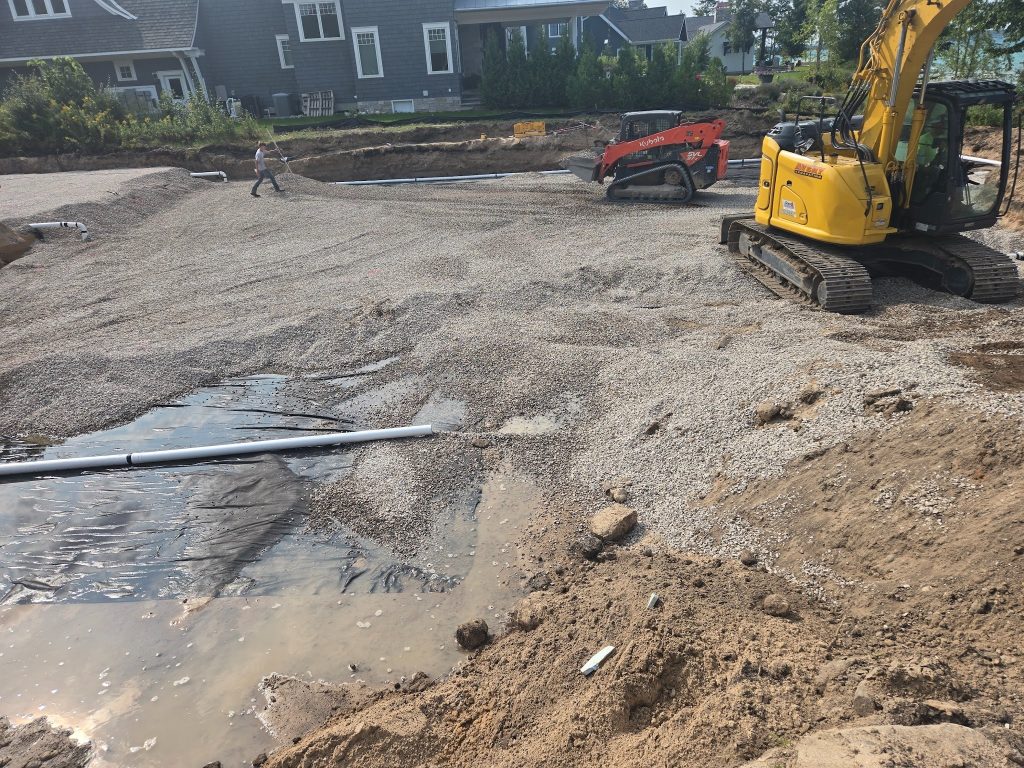 foundation excavation project near traverse city